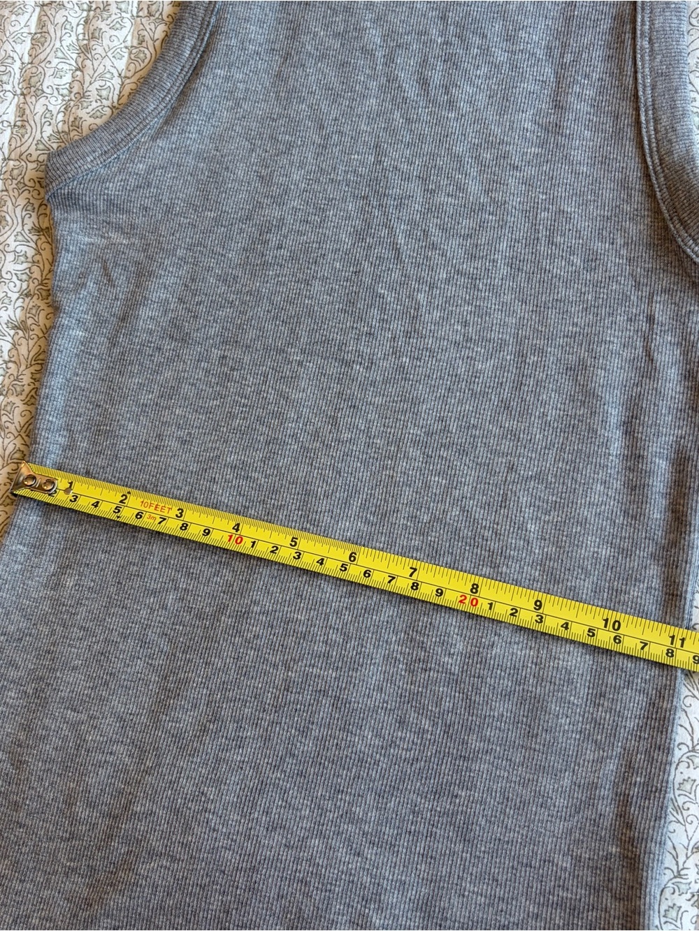 a new day Gray Ribbed Tank Top - Picture 5 of 6